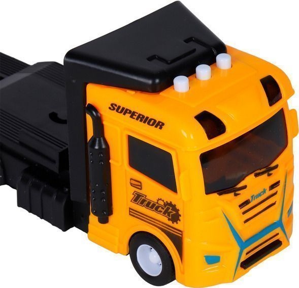 Машина AUTODRIVE Автовоз фрикционный (жёлтый) (JB0404518)