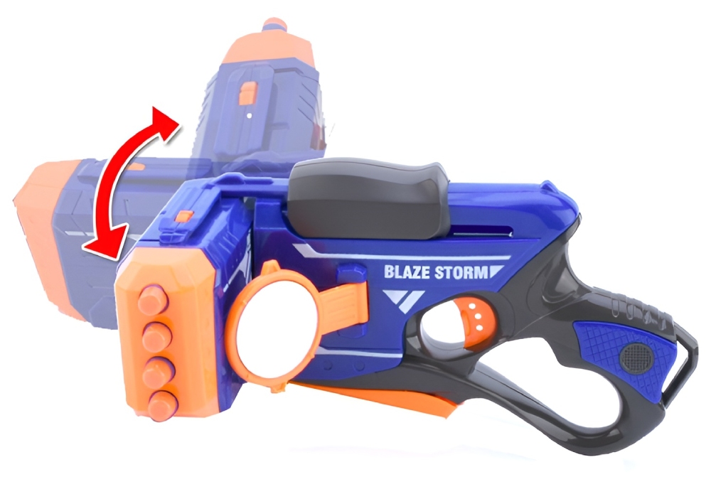 Бластер Blaze Storm механический с мягкими пулями, Zecong Toys ZC7086