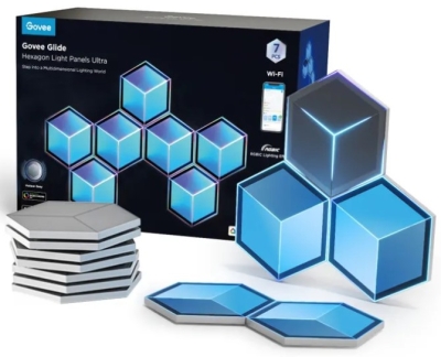Комплект из 7 светодиодных панелей GOVEE LED Glide Hexagon Light Panels Ultra
