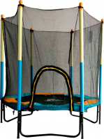 Батут DFC JUMP KIDS 60 желто-синий, сетка (150см) 60INCH-JD-BY