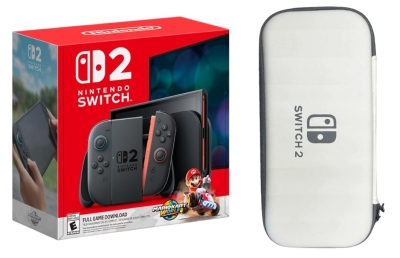 Игровая приставка Nintendo Switch 2 Mario Kart World Bundle 256 GB + Защитный чехол (белый)