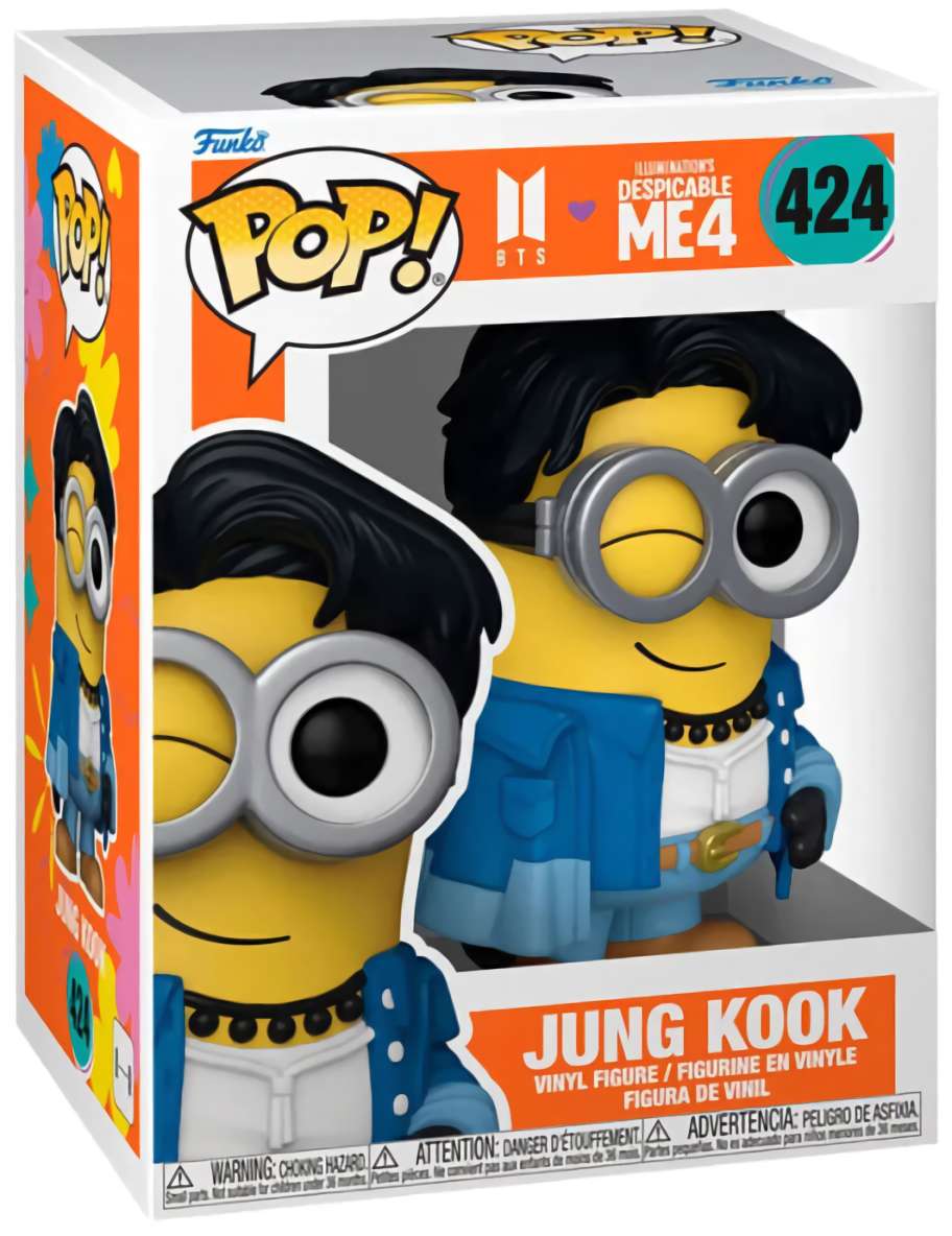 (EU) Фигурка Funko POP! Rocks BTS: Despicable Me 4 Jung Kook (424)