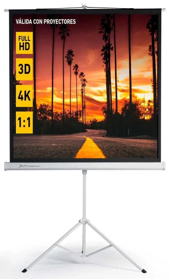 (EU) Аксессуар для проектора Phoenix Technologies ScreenTrip-145 (80" портативный рулонный на штативе 1:1) , Белый