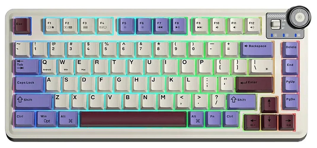 Клавиатура AULA AU75 Star Vector свитчи РУС, Бежевая