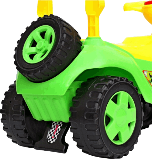 Каталка Orion Toys Ориоша с клаксоном (зелёная)