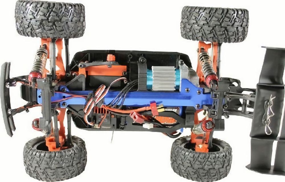 Радиоуправляемая трагги Remo Hobby S EVO-R Brushless UPGRADE V2.0 (синяя) 4WD 2.4G 1/16 RTR (E581-003)