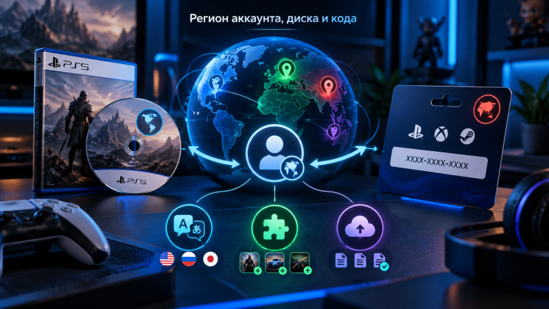 Регион аккаунта, диска и кода игры — что влияет на язык, дополнения и сохранения