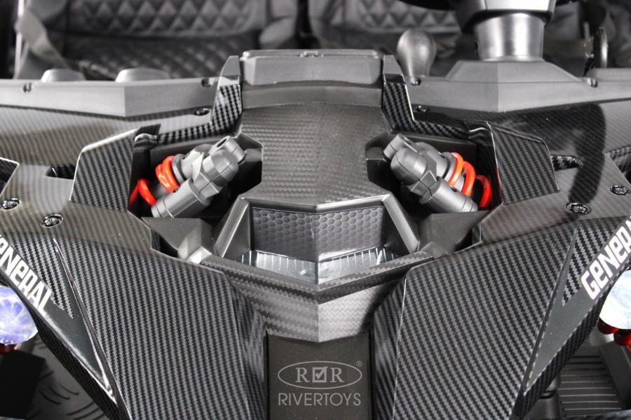 Детский электромобиль RiverToys A999AA черный карбон