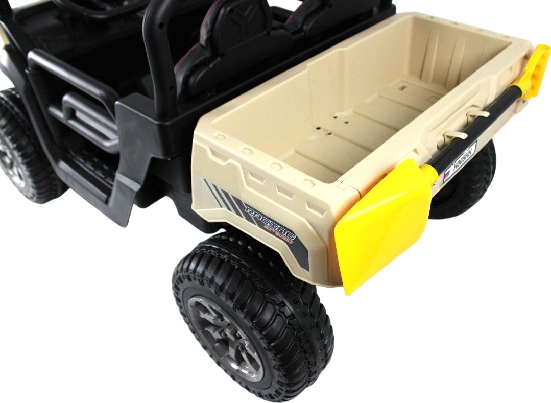 Детский электромобиль RiverToys H005HH кремовый