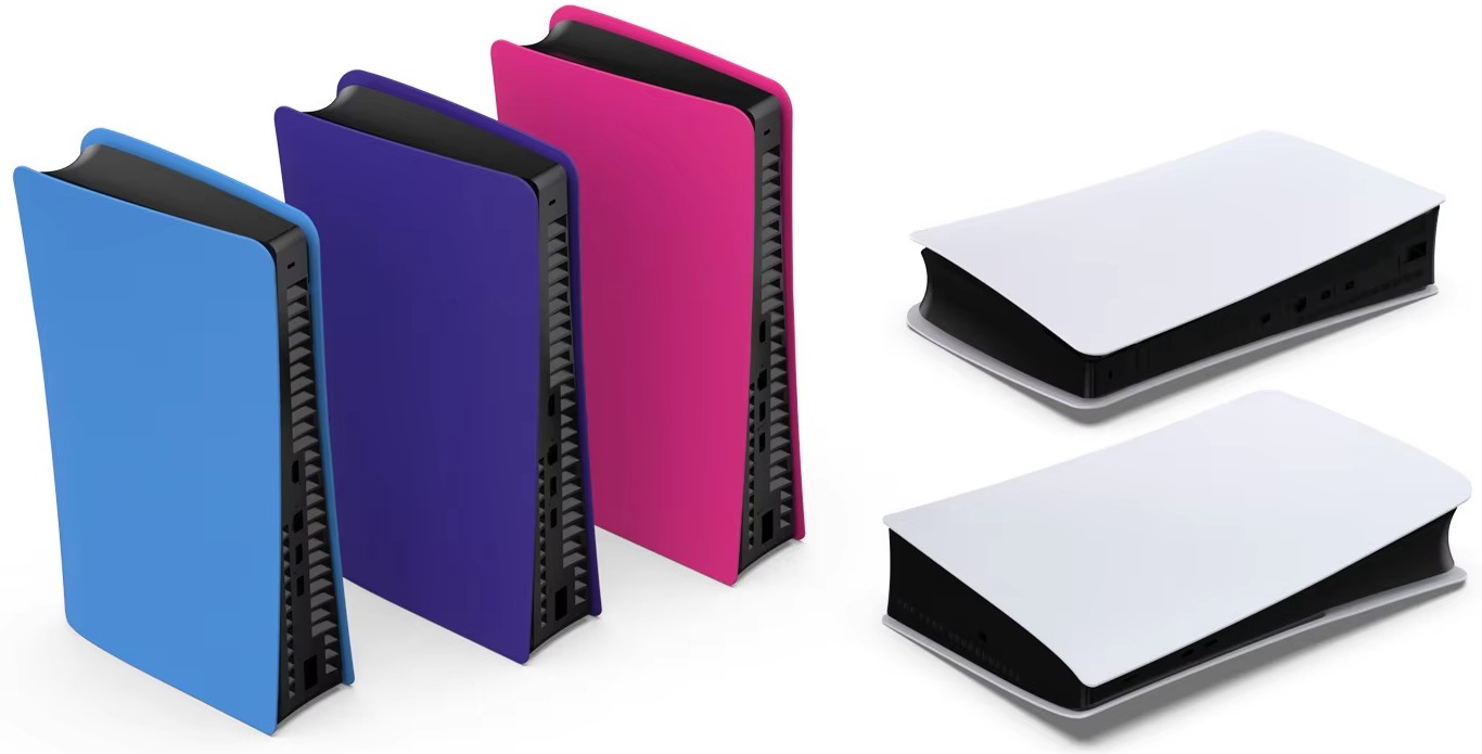 Боковые сменные панели для PS5 Slim Digital (синие) (TP5-3598)