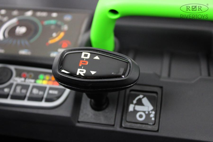 Детский электромобиль RiverToys H005HH зеленый