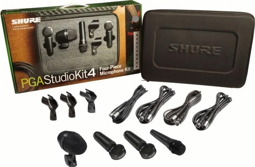 

(EU) Набор микрофонов Shure PGA Studio Kit 4, для студии, 4 шт., с кабелями и кейсом