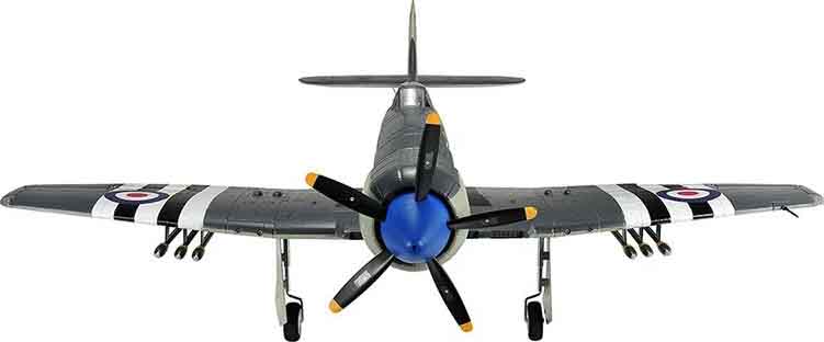 Радиоуправляемая модель самолет Top RC top072B SEA FURY зеленый 1200мм PNP