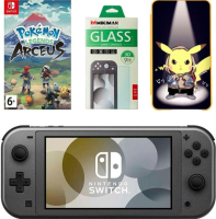 Nintendo Switch Lite Dialga and Palkia Pokemon Edition + защитная пленка + игра Pokemon Legends: Arceus + кейс на 24 игровые карты