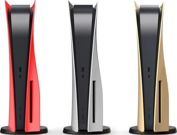 Комплект для кастомизации PS5 (красный): съёмные боковые панели + съёмная панель для DualSense + низкие накладки на стики Marvel Spider-Man Miles Morales