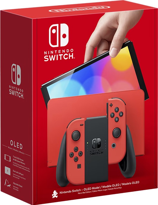 Игровая приставка Nintendo Switch OLED 64GB (Mario Red Edition) (AZ)