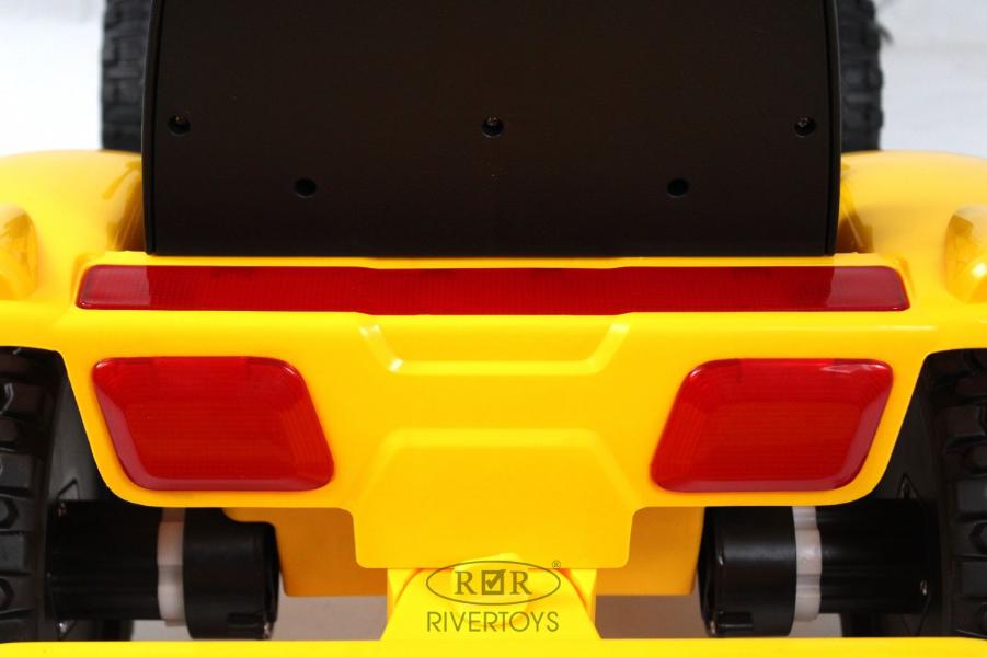 Детский электромобиль RiverToys трактор-погрузчик T333TT желтый
