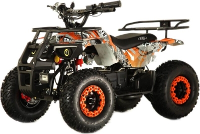 Детский электроквадроцикл RiverToys TIKI LUX оранжевый