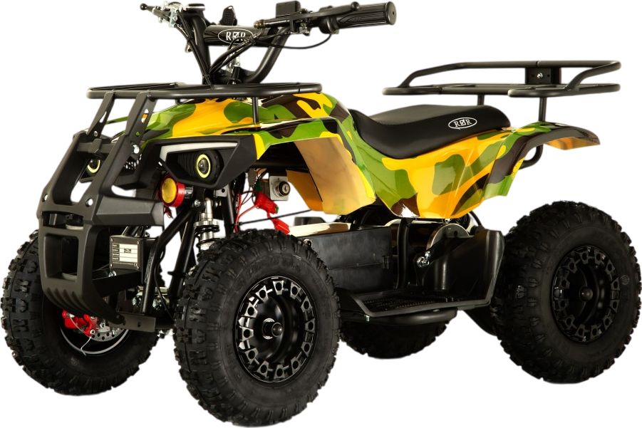 Детский электроквадроцикл RiverToys TIKI желтый камуфляж