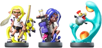 Набор из 3-х фигурок Amiibo Inkling, Octoling, Smallfry (Splatoon 3 Collection)