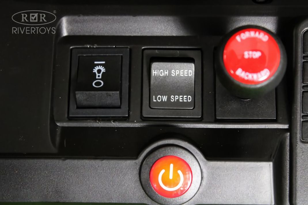 Детский электромобиль Jeep A222AA серый