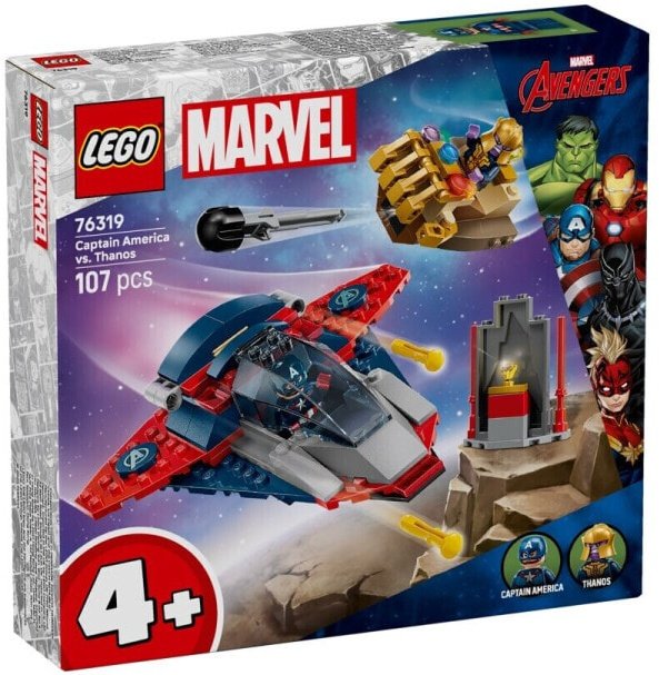 (EU) Конструктор LEGO Marvel Капитан Америка против Таноса (76319)