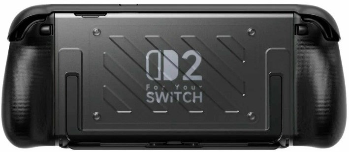 Защитный чехол с подставкой и кейсом для хранения картриджей Nintendo Switch 2 (Чёрный)