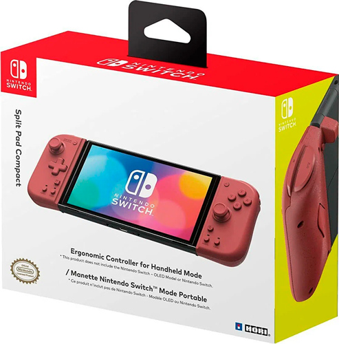 Контроллеры HORI Split Pad Compact Apricot Red (Абрикосовый красный) для Nintendo Switch (NSW-398U)