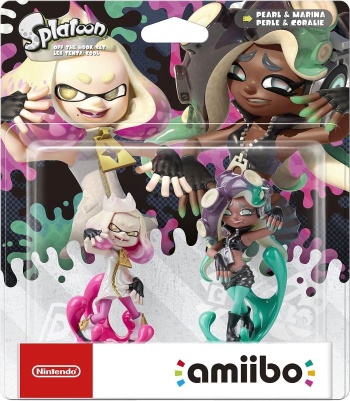 Набор из 2-х фигурок Amiibo Off the Hook Set Мариша и Жемчик / Pearl and Marina (Splatoon Collection