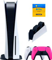 Sony PlayStation 5 (PS5, CN) + 2-й геймпад (новая звезда) + зарядная станция + PlayStation Plus Extra + EA Play на 1 год (Турецкая) + флешка
