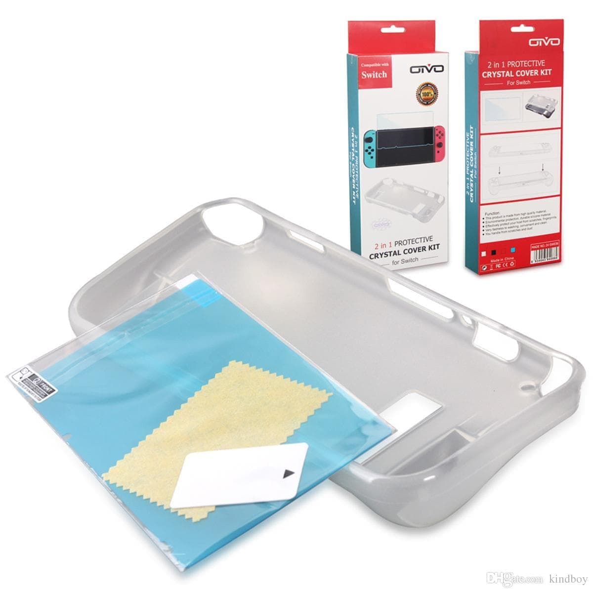 Набор аксессуаров OIVO Crystal Cover Kit для Nintendo Switch