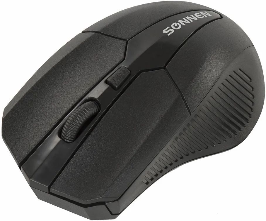 Набор беспроводной SONNEN K-648, клавиатура 117 клавиш, мышь 4 кнопки 1600 dpi, черный, 513208