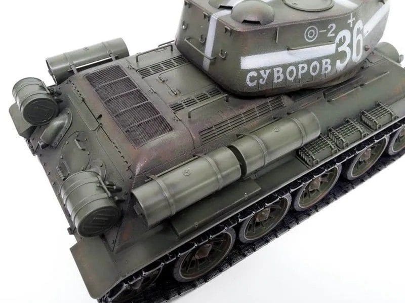 Р/У танк Taigen 1/16 T34-85 (СССР) (для ИК танкового боя) V3 2.4G (зеленый), TG3909-1G-IR3.0