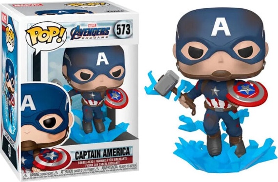 (EU) Фигурка Funko POP! Marvel Avengers Endgame: Captain America with Broken Shield & Mjolnir (573)