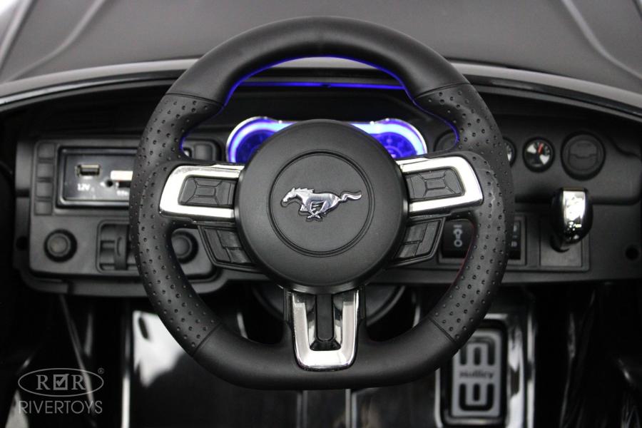 Детский электромобиль RiverToys Ford Mustang GT (A222MP) черный