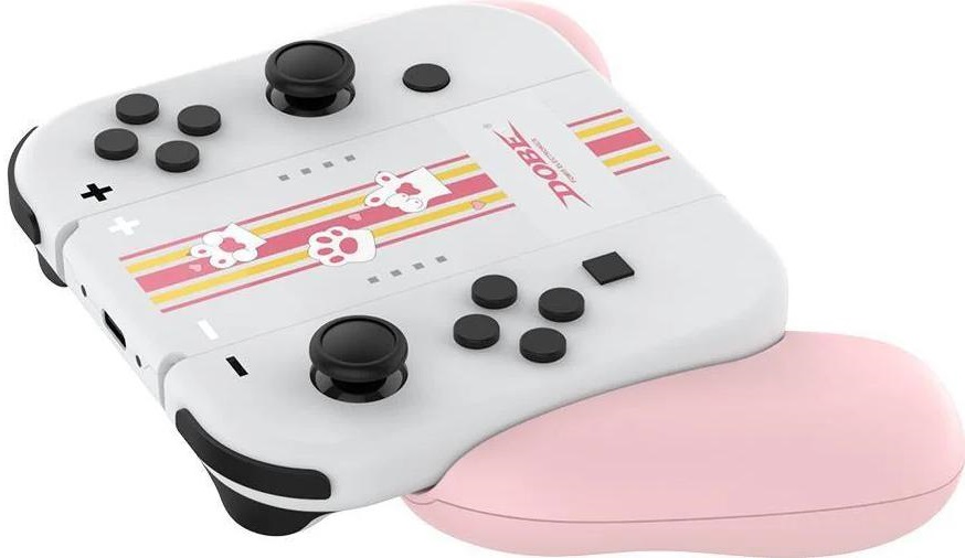 Подзаряжающий держатель DOBE для Nintendo Switch Joy-Con (розовый) (iTNS-873C)