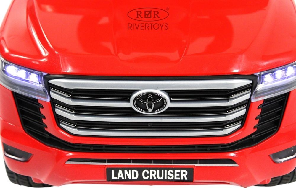Детский толокар Toyota Land Cruiser 300 RiverToys (Z002ZZ-C) (красный)