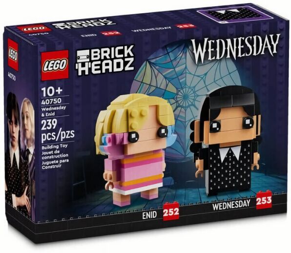 (EU) Конструктор LEGO Brick Headz Уэнздей и Энид (40750)