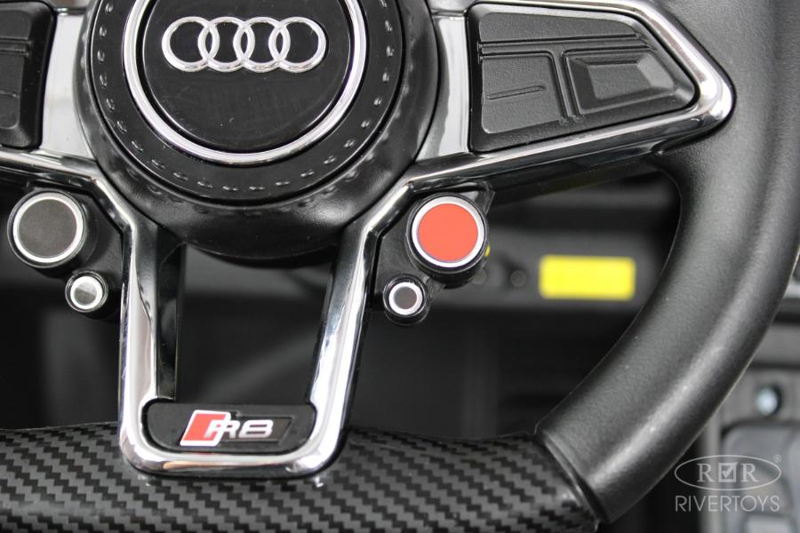 Детский электромобиль RiverToys AUDI R8 (M333MM) серый