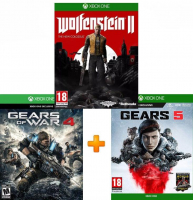 ИгроПак для XBOX One: Gears 5 (Gears of War 5) + Gears of War 4 + Wolfenstein 2: The New Colossus