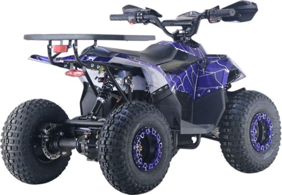 Детский электроквадроцикл RiverToys (LEON-48V-BLUE-SPIDER) синий спайдер