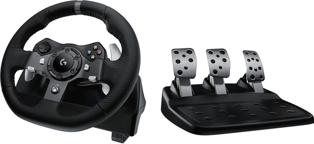 Руль Logitech G920 Driving Force + педали + коробка передач
