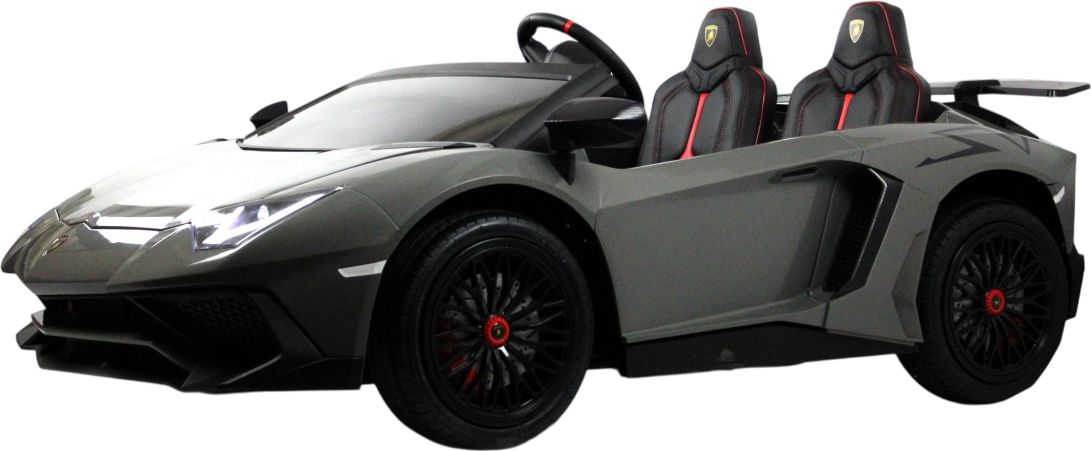 Детский электромобиль RiverToys Lamborghini Aventador SV (M777MM) серый