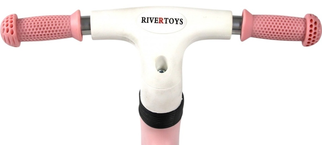 Детский беговел RiverToys (HB-001) (розовый)