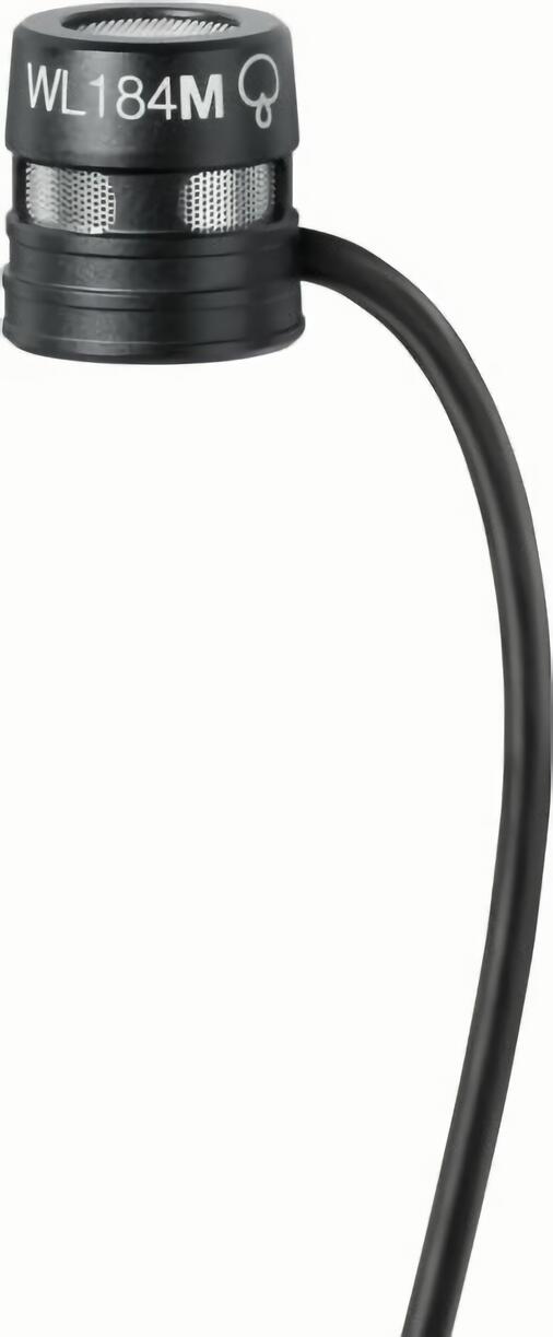 

(EU) Петличный микрофон Shure WL184m, кардиоидный, разъем LEMO, черный