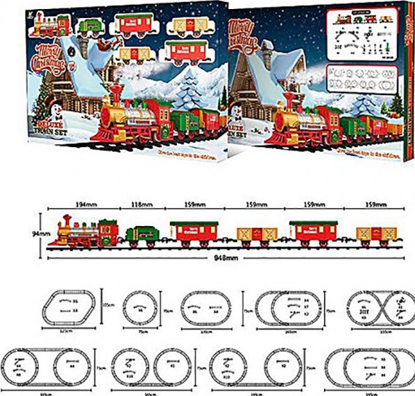 Железная дорога Deluxe Train Новогодний экспресс Fenfa 9,3 м 1603B