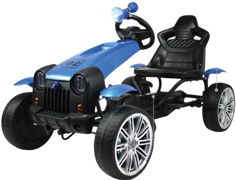 Детский веломобиль RiverToys (C222CC-BLUE) синий