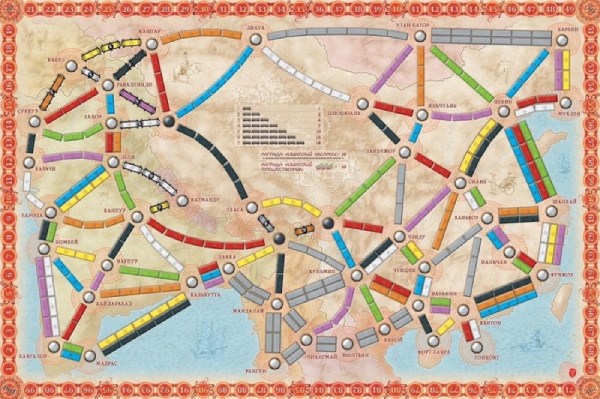 Настольная карточная игра Hobby World Ticket to Ride: Азия (915274)