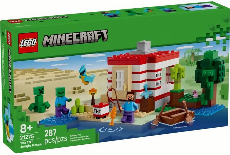 (EU) Конструктор LEGO Minecraft Динамитный дом в джунглях (21275)