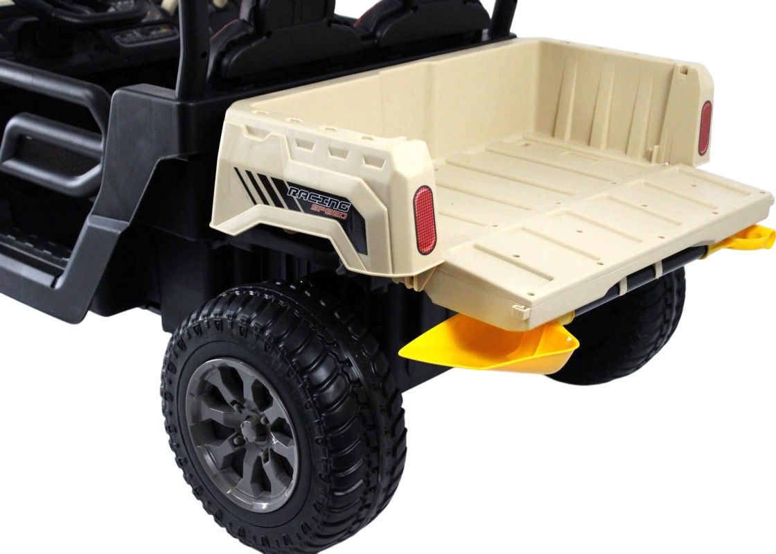 Детский электромобиль RiverToys H005HH кремовый